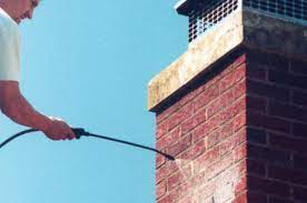 Carbon monoxide safety inspection on gas chimney in Elmont, New York