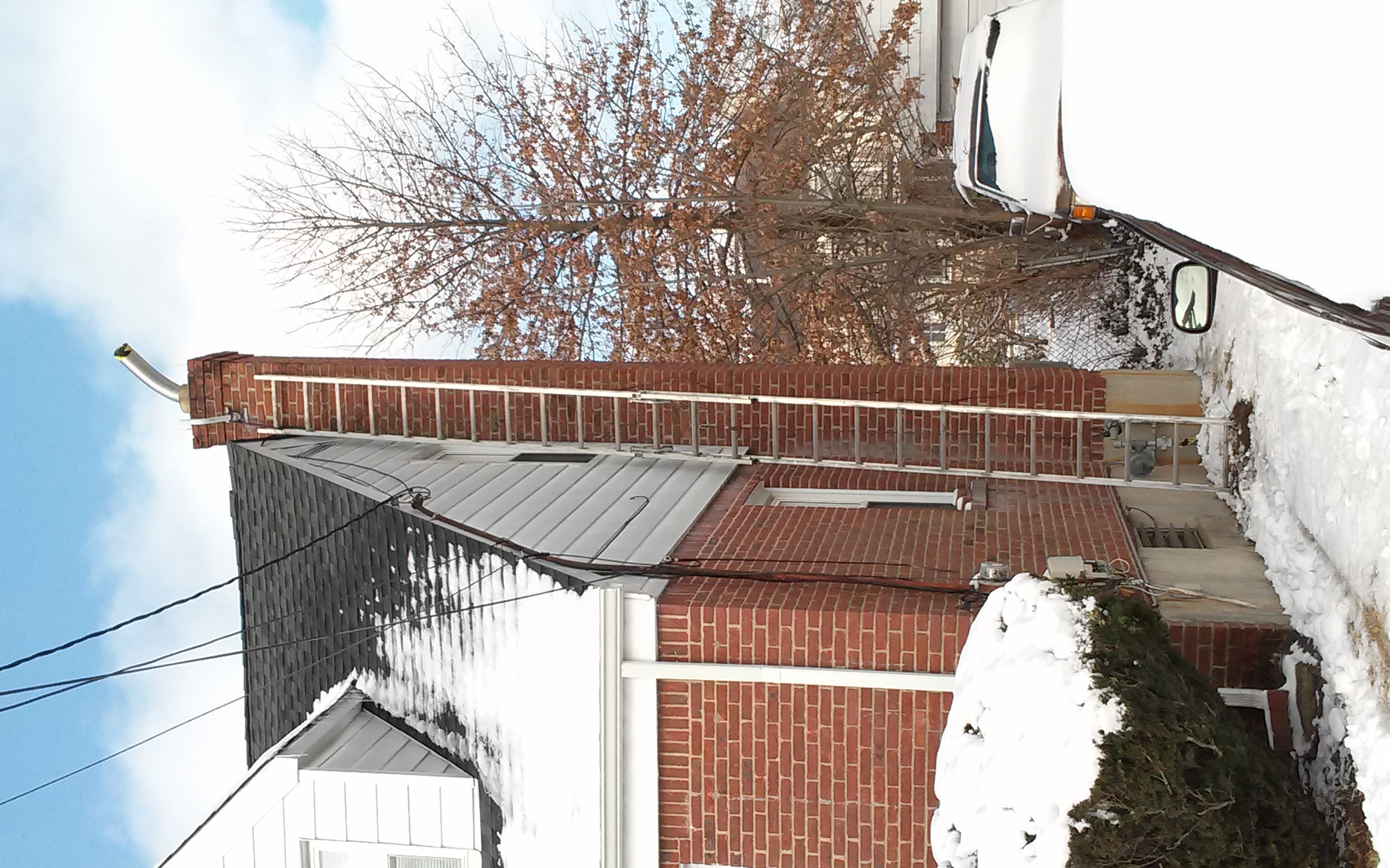 Stainless steel chimney liner installation in Elmont, NY